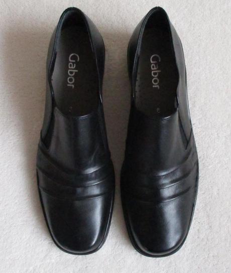 Dámské kožené polobotky černé gabor 39, gabor,39