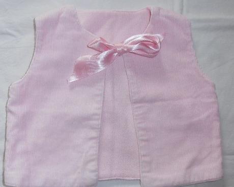P187.růžová manšestrová vestička, 98