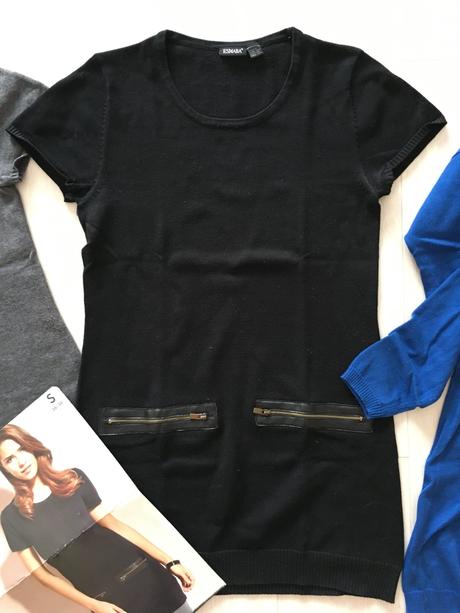 2 ks úpletové tuniky/minišaty esmara, vel. 36/38, esmara,s