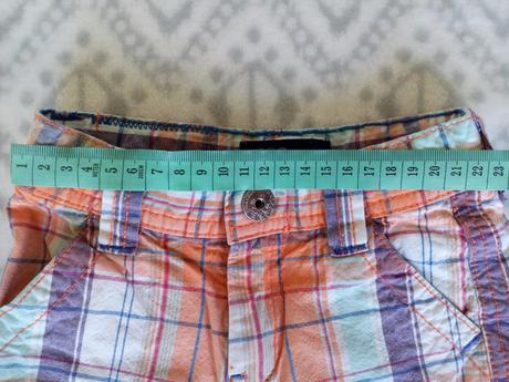 Bavlněné kostkované bermudy pro kluky, 98