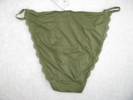 Luxusní láhvově zelené bikinové kalhotky v.s., victoria's secret,l