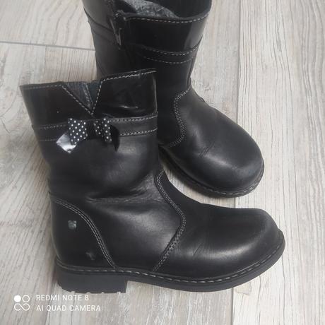 Dívčí černé kozačky 27, lasocki,27