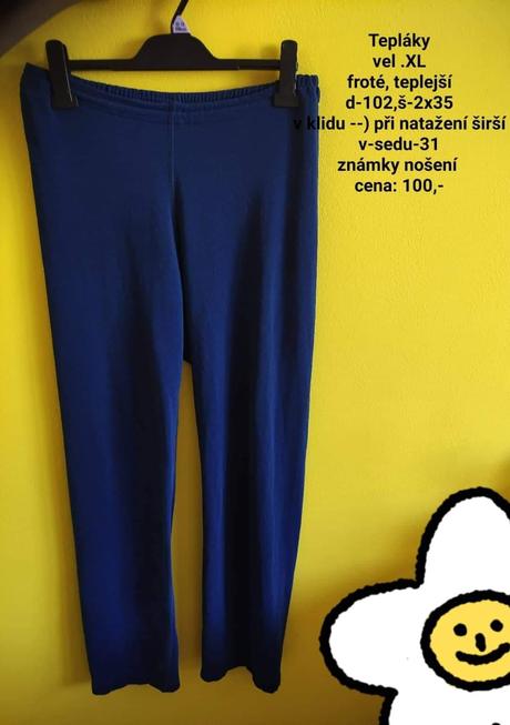 Tepláky, xl