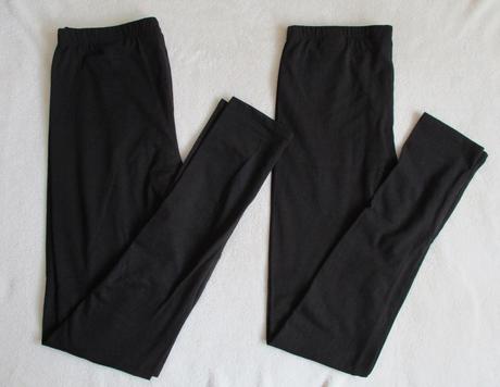 Dívčí bavlněné legíny černé takko 158 164 set 2ks, takko,158
