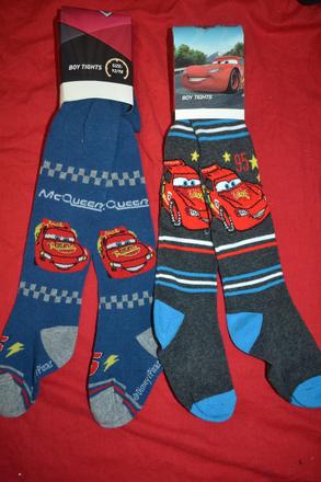 2x kvalitní punčocháče cars, na 2-3r., disney,92 / 98