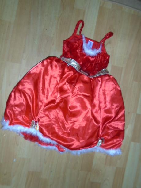 Šaty vánoční vánoce vel 7/8 l princezna, 128