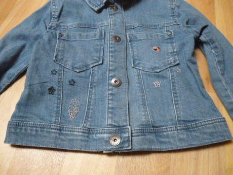 Elastická riflová bunda mrak 4 r, vertbaudet,104