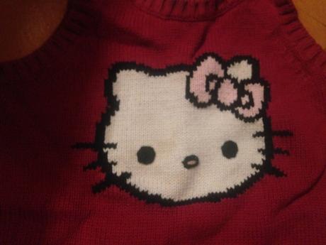 Dívčí úpletové šaty hello kitty vel. 62 - 68, h&m,62