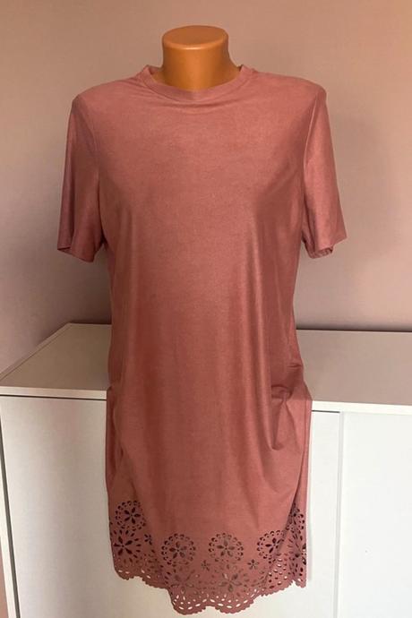 Šaty jakoby semišové - vel.m-l, primark,m