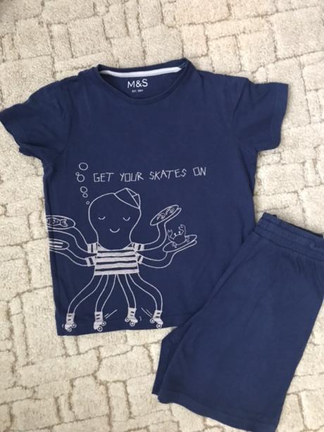 Pyžamo s kraťasy, marks & spencer,116