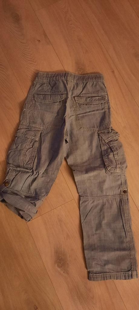 Chlapecné bavlěné kalhoty, regulace 7/8, h&m,134