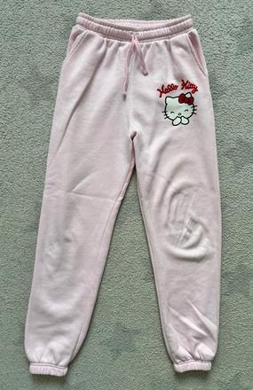 Růžové tepláky primark hello kitty, vel. 152, primark,152