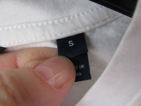 Bílé bavlněné tričko gant, gant,152