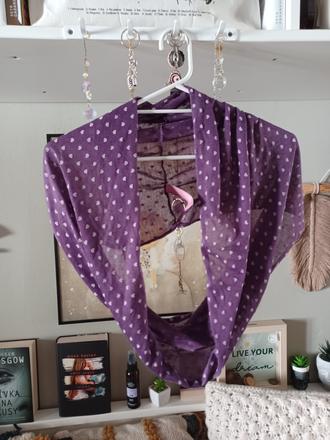 Srdíčkový tunel kruhová šála nákrčník, takko,140