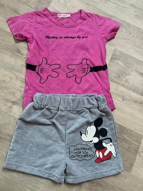 Sada tricko a kraťasy micky mouse, 104–116