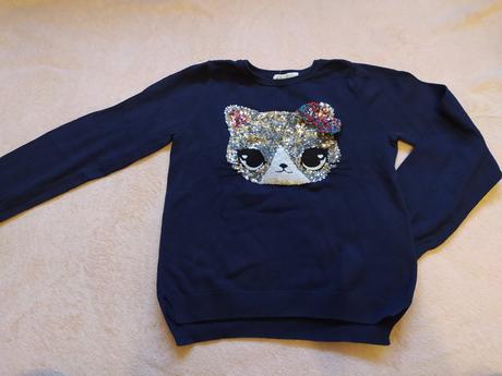 Lehký svetřík h&m vel 122/128 jako nový, h&m,122