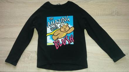 Černé bavlněné tričko vel. 122-128, george,122