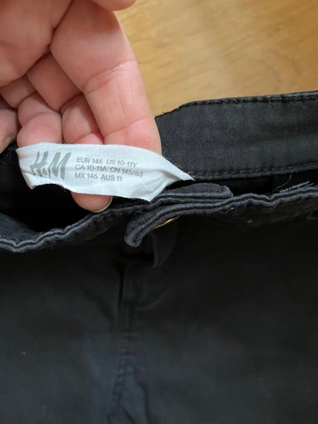 Černé džíny rifle h&m, h&m,146
