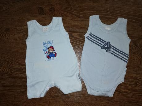 Body a overal bez rukávu, 68