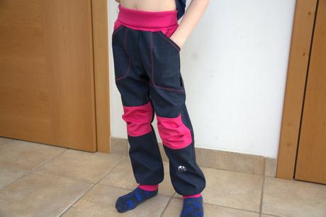 Softshellové kalhoty comfort  vel. 80-158, 74 - 158