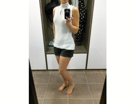 Šedé tílko top americké průramky roláček elegantní, s