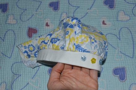 Bavlněná čepička/ šáteček s ochranou krku 74/80, 80