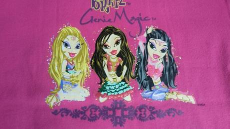 Růžové bavlněné tričko s bratz, primark,110