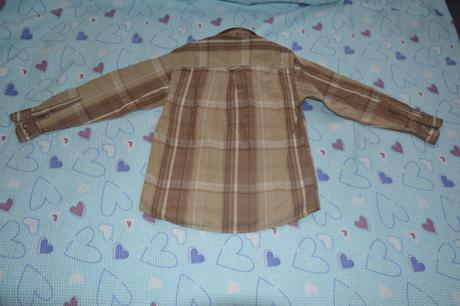 134 bavlněná košile dlouhý rukáv bygen jeans, 134