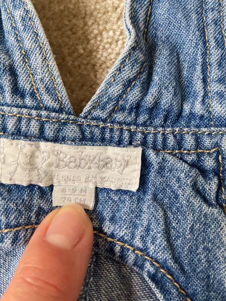 Džínové laclove kratasy, h&m,74