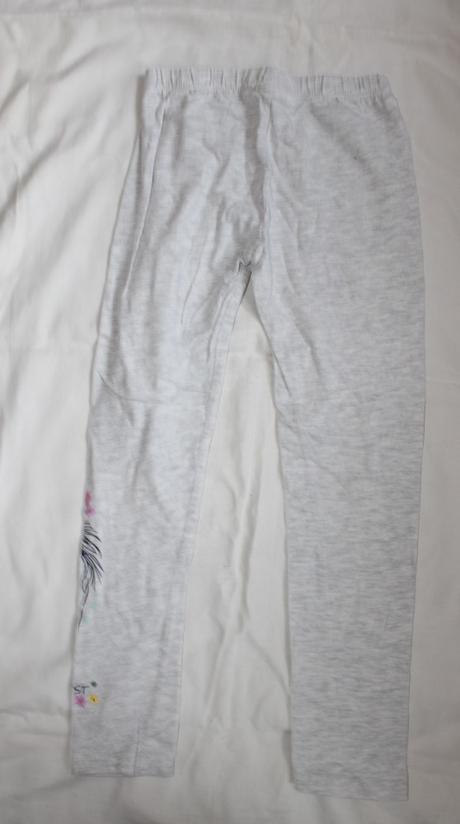 Po130. krásné melír.legíny s koníkem 8-9 let, nkd,134