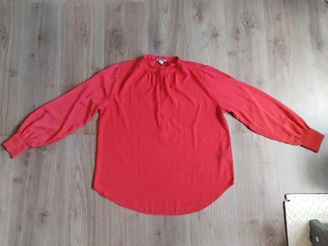 Halenka l xl 40 42 červená, h&m,l