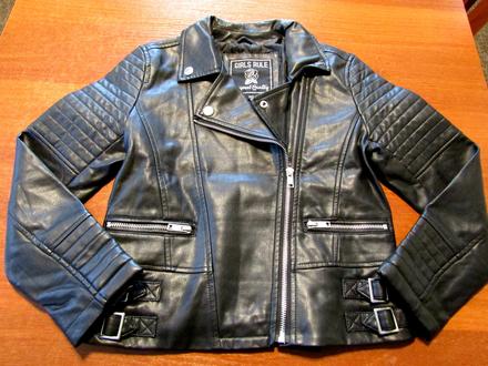 Dívčí koženková bunda vel 140, c&a,140