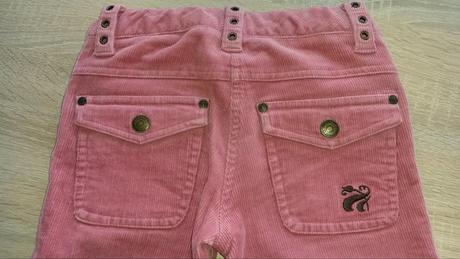 Růžové manšestráky little princes vel. 110, 110