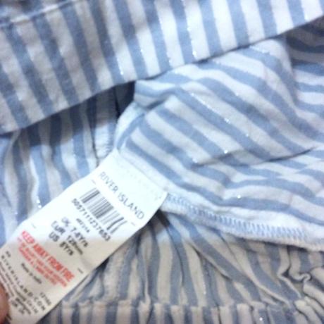 Crop top s volánky, river island,128