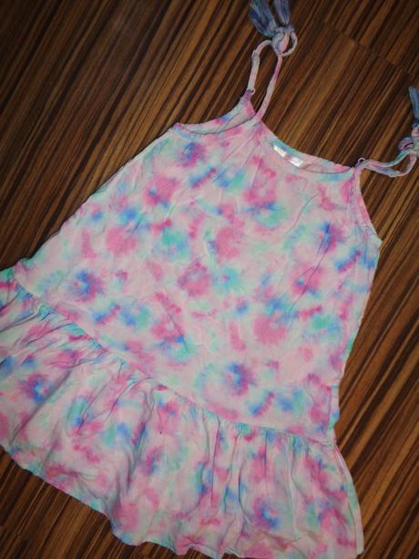 Pěkné růžovotyrkysové šaty, us angels,116