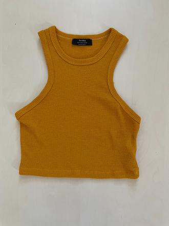 Úplet crop top, vestička, vel m i méně, bershka, bershka,m