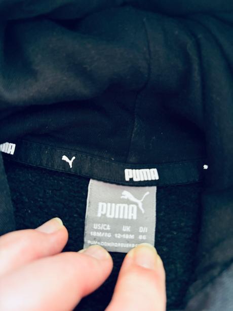Mikina černá puma - v.12/18 měs, puma,86