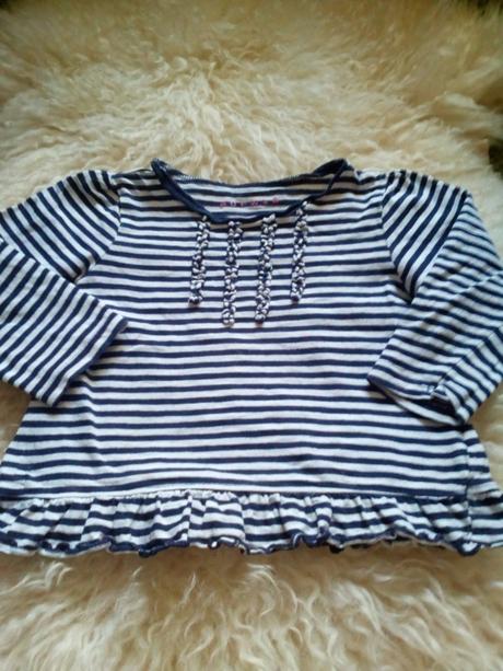 Pruhované triko tunika zn.nutmeg,vel.92/98, nutmeg,92