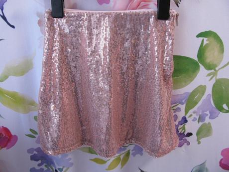 Dívčí souprava-flitrová sukně + tričko h&m, h&m,146