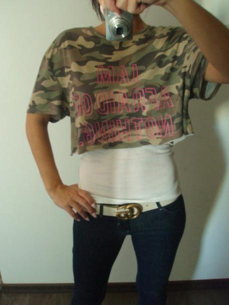 Khaki army/maskáčové tričko, m