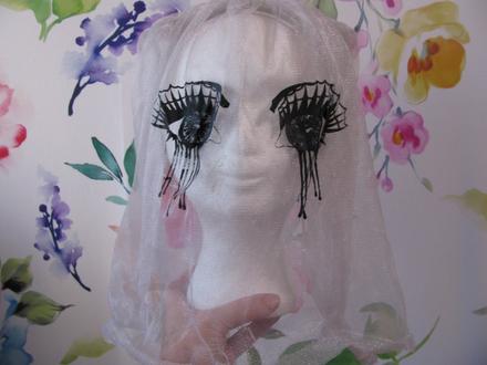 Maškarní kostým-čelenka se závojem halloween,