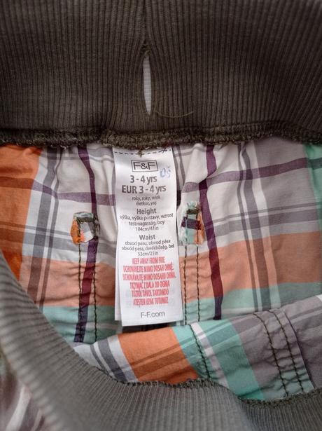 Kraťasy plátěné, riflové 104, f&f,104