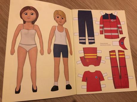 Oblíkací postavy - hasiči, policie, záchranka, 