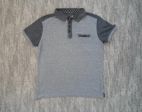 Modré tričko triko s límečkem polo, rebel,152