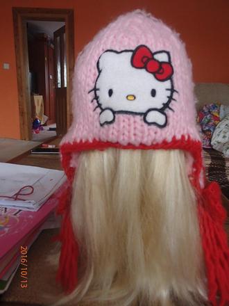 Zimní čepice hello kitty, 110