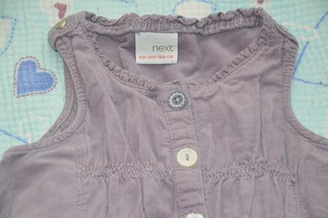 Fialové šaty s kanýry, next,98