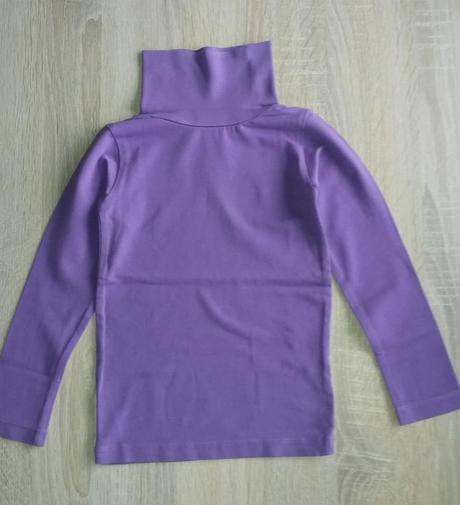 Fialové bavlněné tričko s rolákem vel. 98-104, name it,98