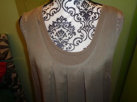 Krásné hnědé dvouvrstvé šaty 40/42, bonprix,42