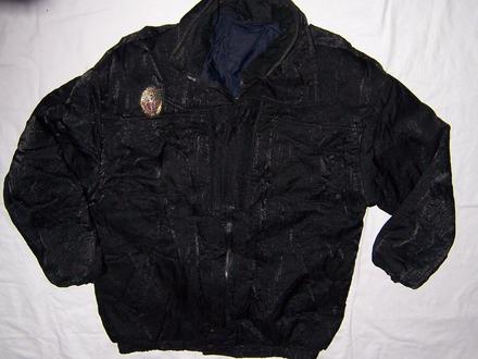 Černá lesklá bunda, xl