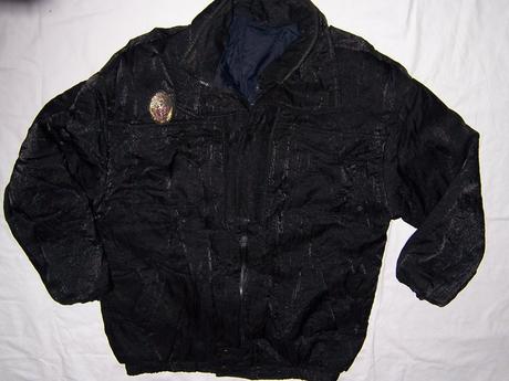 Černá lesklá bunda, xl